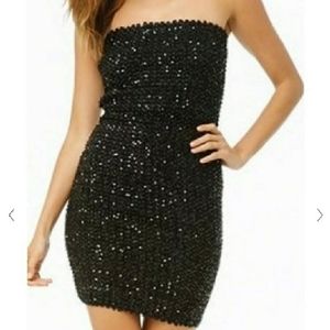 Black Sequin Dress